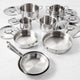 All-Clad 15 Piece D5 Polished Set - SD501015RR