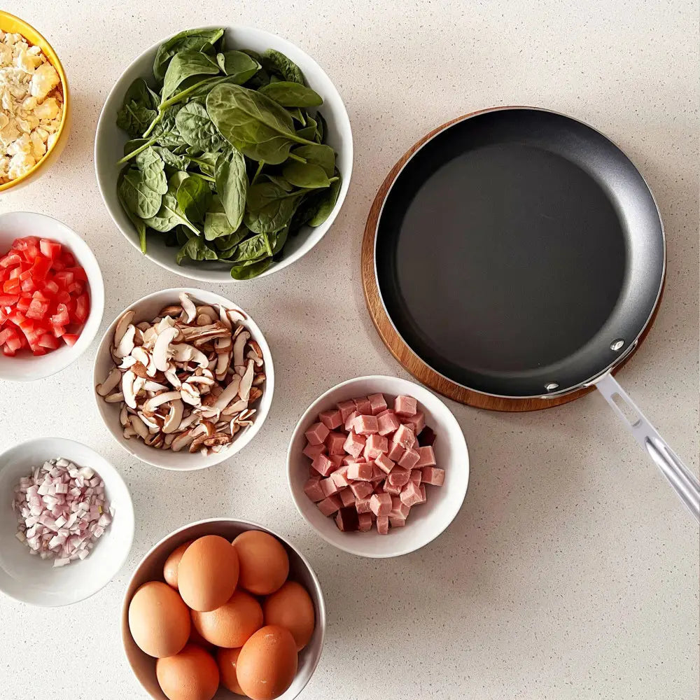 All-Clad  Copper Core Non Stick 10" Stainless Steel Skillet Omelet 