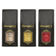 Consiglios tasters trio of fresh roast espresso coffee. 
