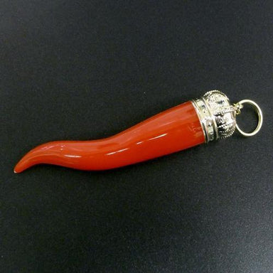 Cornicello Italian Horn Charm Keychain / Large-Consiglio's Kitchenware