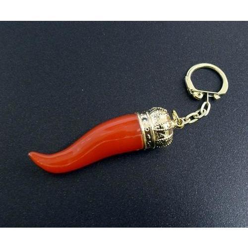 Cornicello Italian Horn Charm Keychain / Medium-Consiglio's Kitchenware