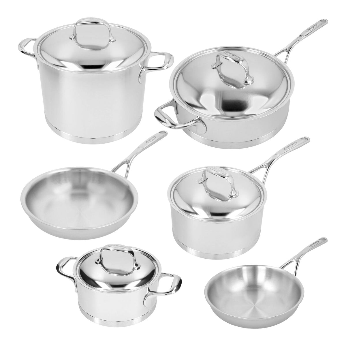 Demeyere Atlantis 10 Piece 18/10 Stainless Steel Cookware Set
