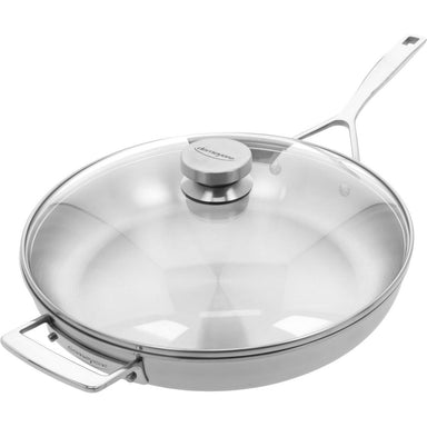 Demeyere Essential 5 Collection 32 cm / 12.5" 18/10 Stainless Steel Frying Pan with Lid