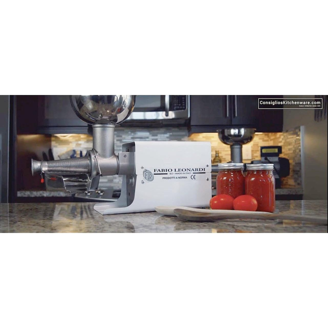 Fabio Leonardi MR10 1 1/4 HP SP5 Tomato Machine - Made in Italy