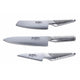 Global Cromova 18 Stainless Steel 3 Piece Kitchen Knife Set G-257