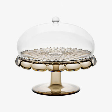 Guzzini Vanity Cake Stand with Dome Smoke – Made in Italy
