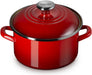 Le Creuset Petite Cerise Enameled Steel Stock Pot  - 3.7 L