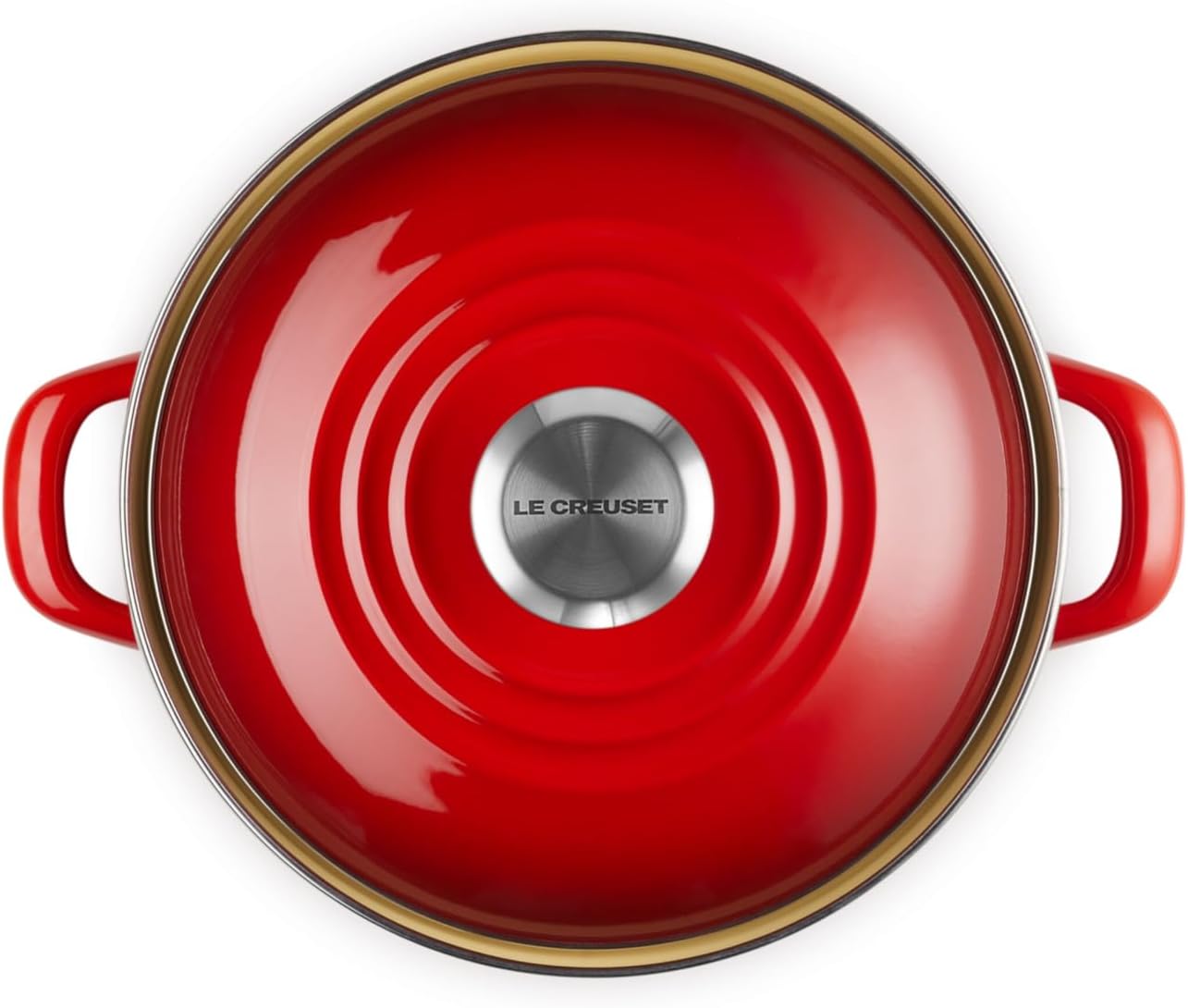 Le Creuset Petite Cerise Enameled Steel Stock Pot  - 3.7 L TOP
