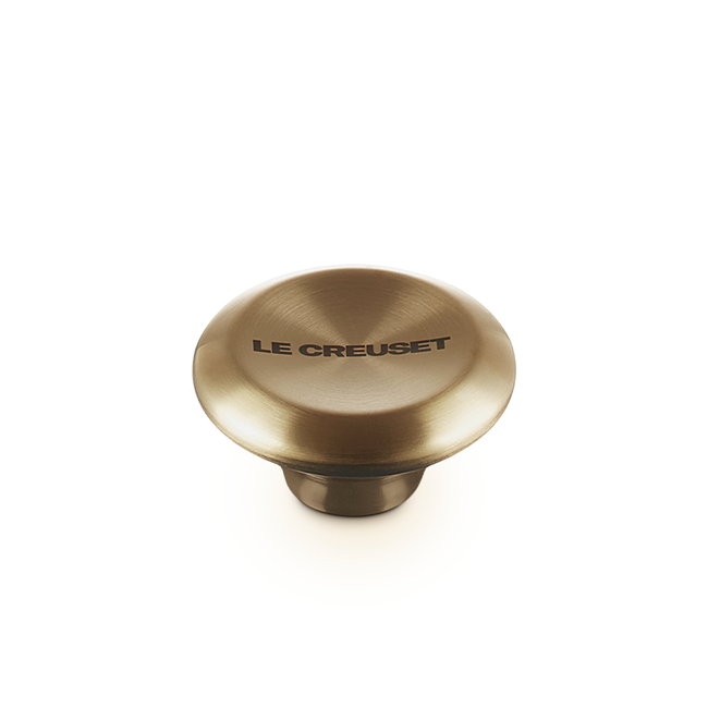 Le Creuset Replacement Large Light Gold Knob Handle - 2.2 Inch / 57mm