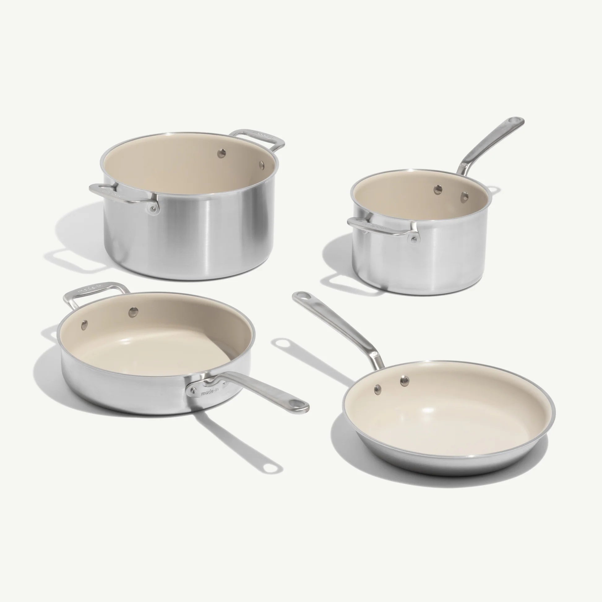 Made In Ceramiclad Non Stick 7 Piece Set - Made in Italy