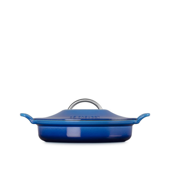 Le Creuset 2.9 L Blueberry Modern Heritage Braiser Side