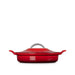 Le Creuset 2.9 L Red/Cerise Modern Heritage Braiser Side