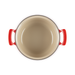 Le Creuset - 4.6 L Red/Cerise Modern Heritage Round Dutch Oven interior 