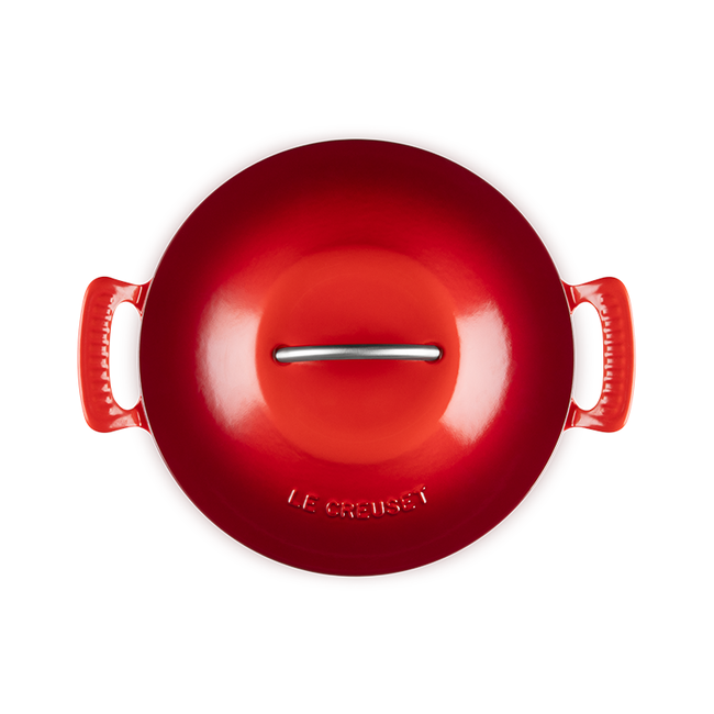 Le Creuset - 4.6 L Red/Cerise Modern Heritage Round Dutch Oven Top