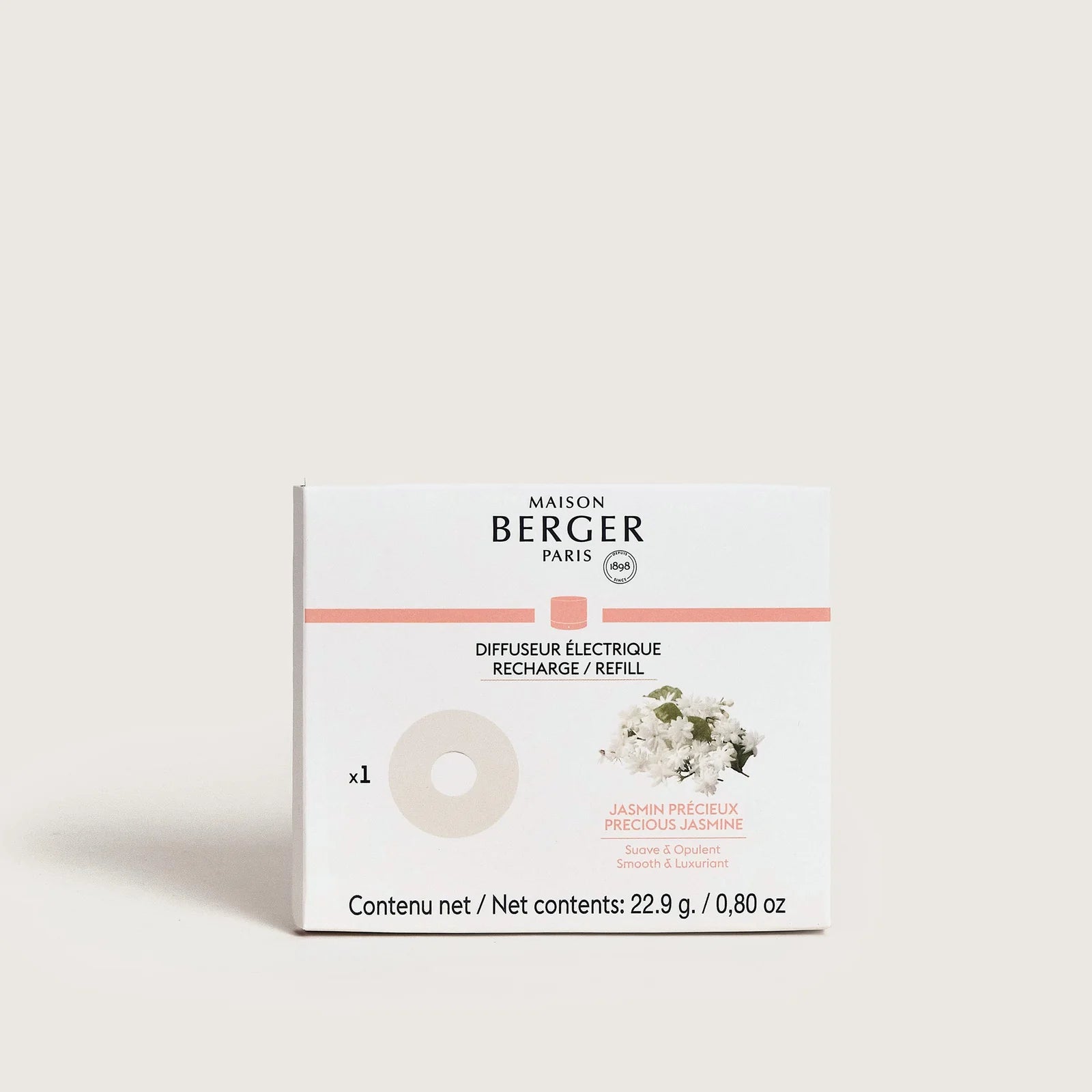 Maison Berger - Nomad Electric Diffuser Refill Precious Jasmine - 7883 box