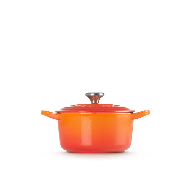 Le Creuset 0.9L Flame French/Dutch Oven (14 cm) side angle