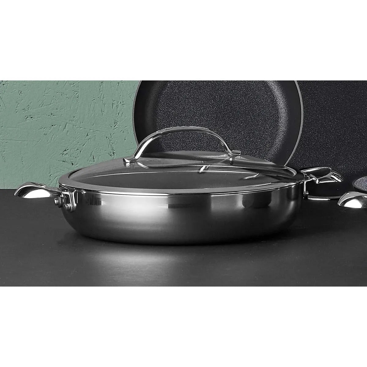 Scanpan HAPTIQ 12.5"/32 cm Braiser 4.8L - Made in Denmark stainless 