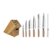 Shun Cutlery Premier 8-Piece Starter Block Set TDMS0808W - Made in Japan