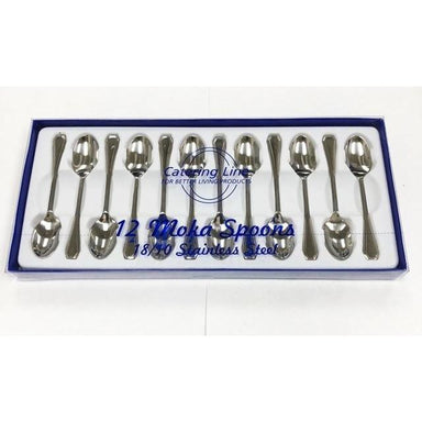 12 Moka Stainless Steel Spoons-Consiglio's Kitchenware