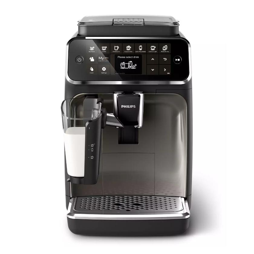 Philips Saeco 4300 LatteGo EP4347/94 with Carafe Front View