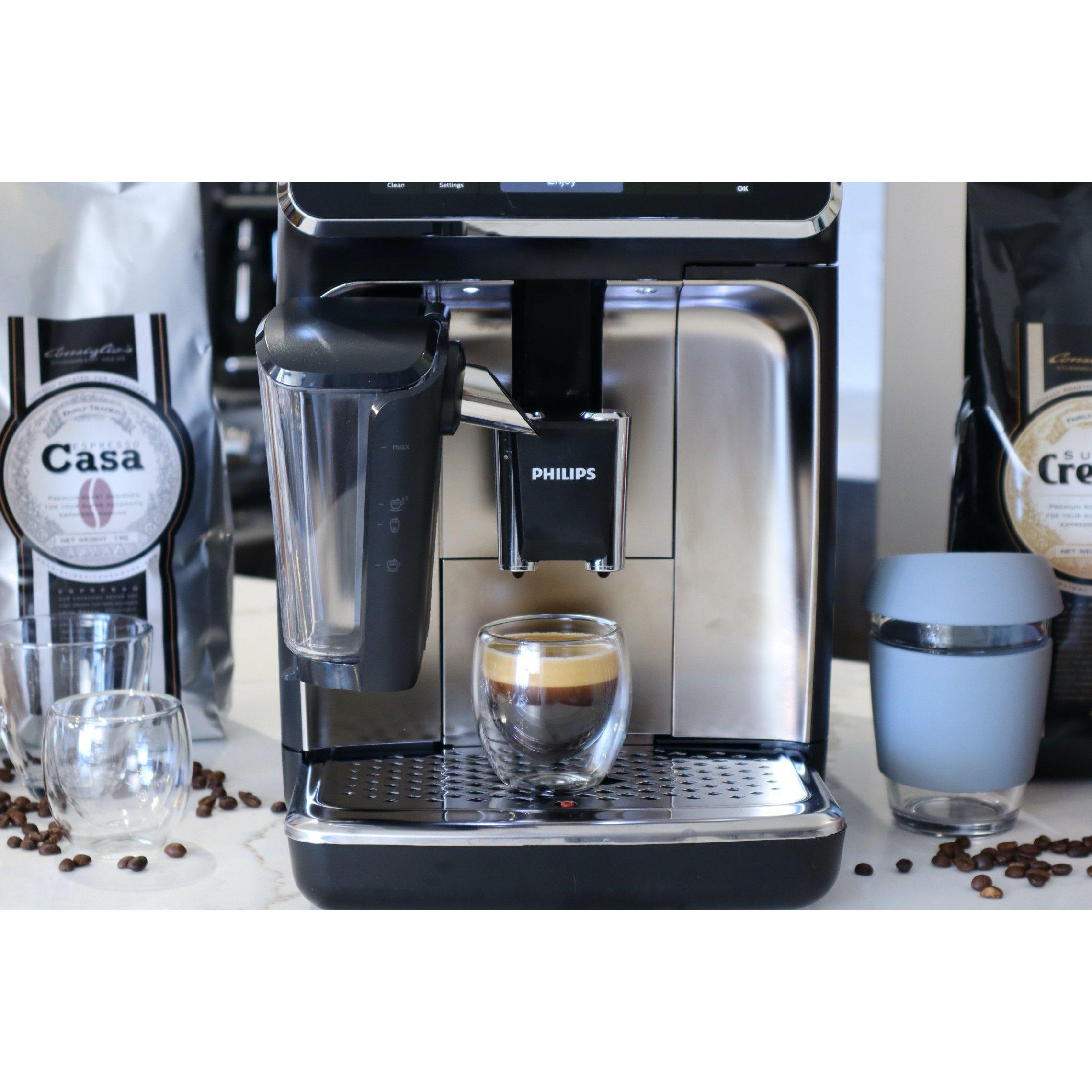 Philips Saeco 5400 LatteGo Fully Automatic Espresso Machine  Espresso Single Shot Front View