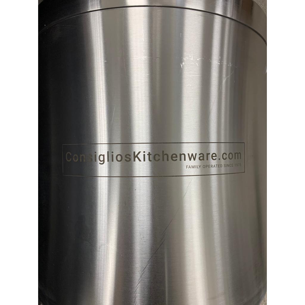 New Commercial Quality Stainless Steel Pot - 71 L / 75 Qt #SP044545 USED Not Polished Exterior