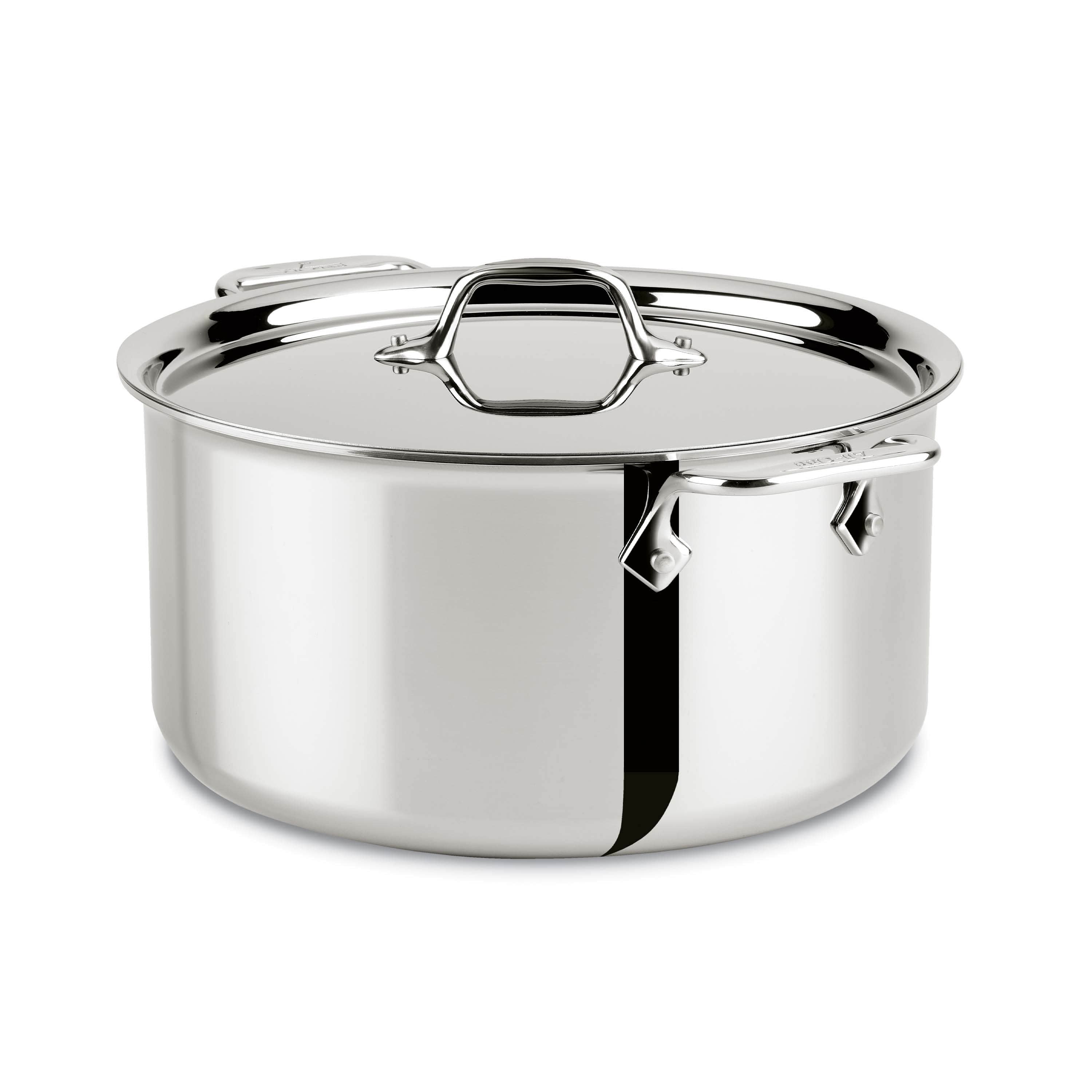 All Clad 8 QT Sauce Pan With Lid D3