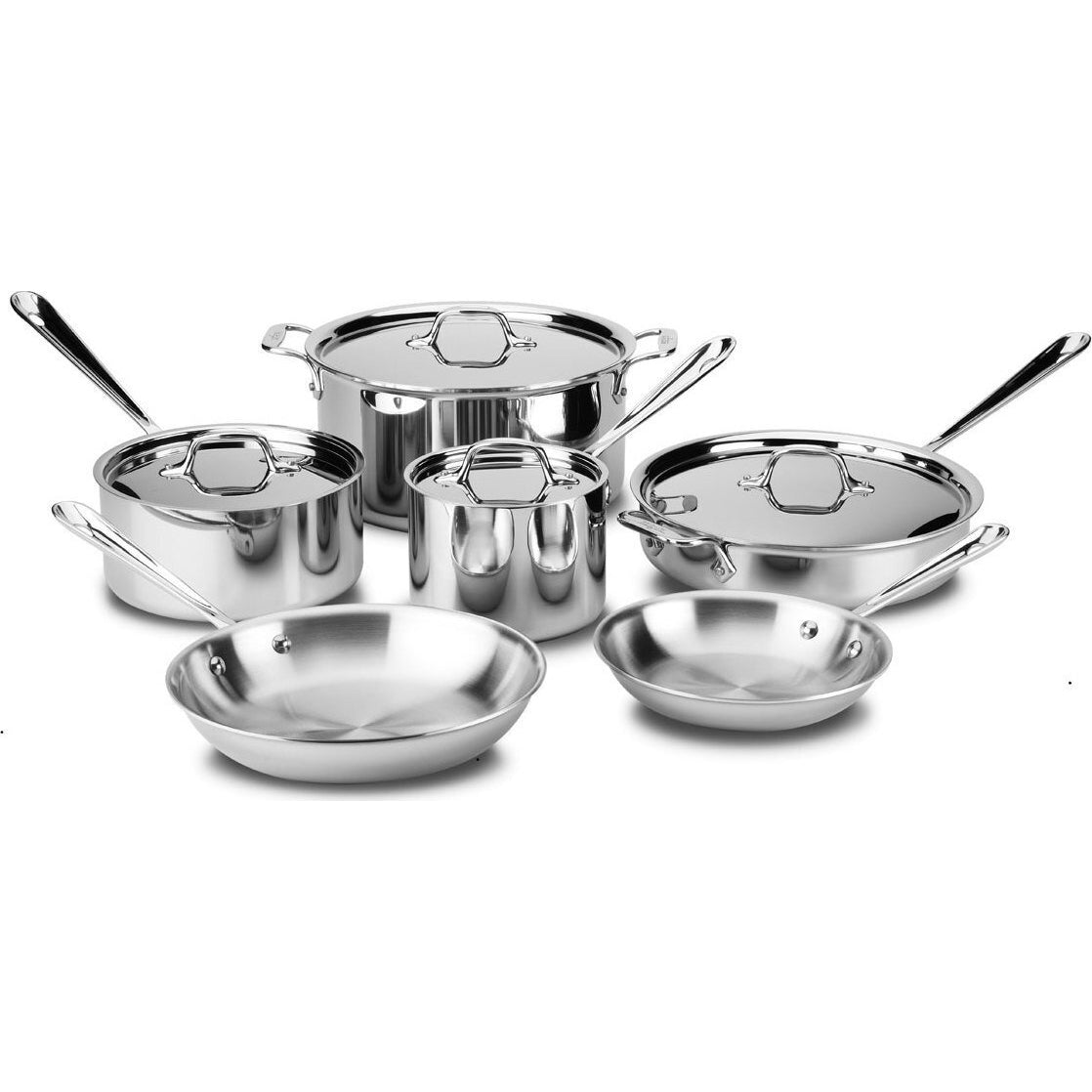 All-Clad D3 Stainless Steel 10 Piece Set 8400002425
