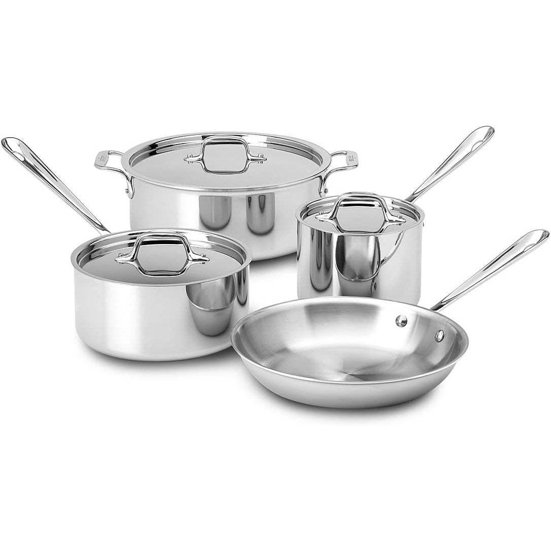 All-Clad D3 Stainless Steel 7 Piece Set