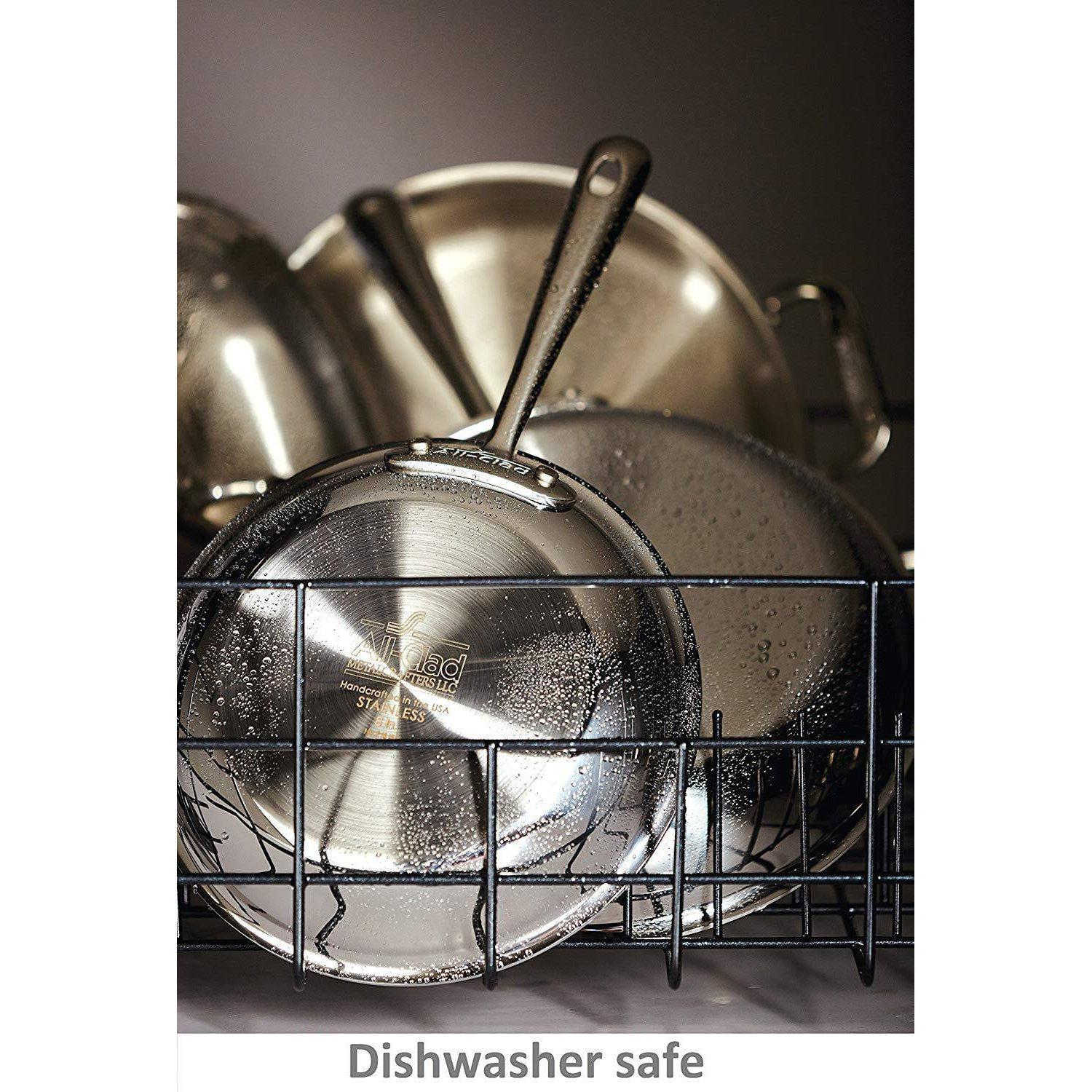 All-Clad D5 - 8 qt. Stainless Steel Polished Stock Pot w/ Lid Dishwasher Safe