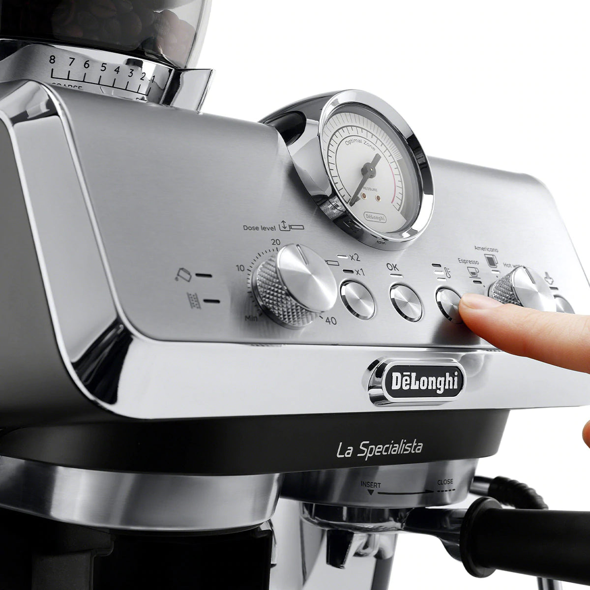DeLonghi La Specialista Arte Semi-Automatic Espresso Machine EC9155MB Control Panel