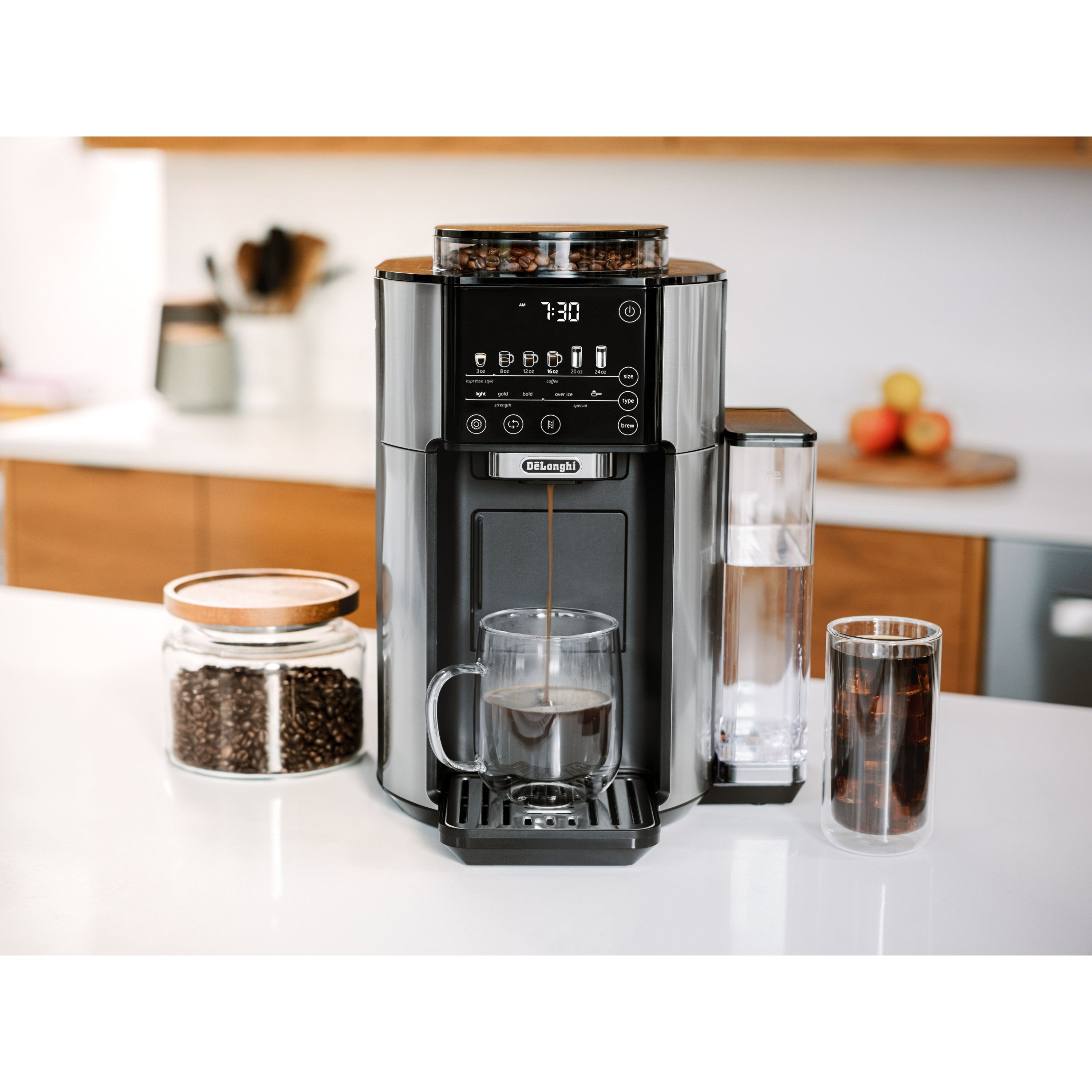 DeLonghi TrueBrew Automatic Coffee Machine – Stainless CAM51025MB —  Consiglio's Kitchenware