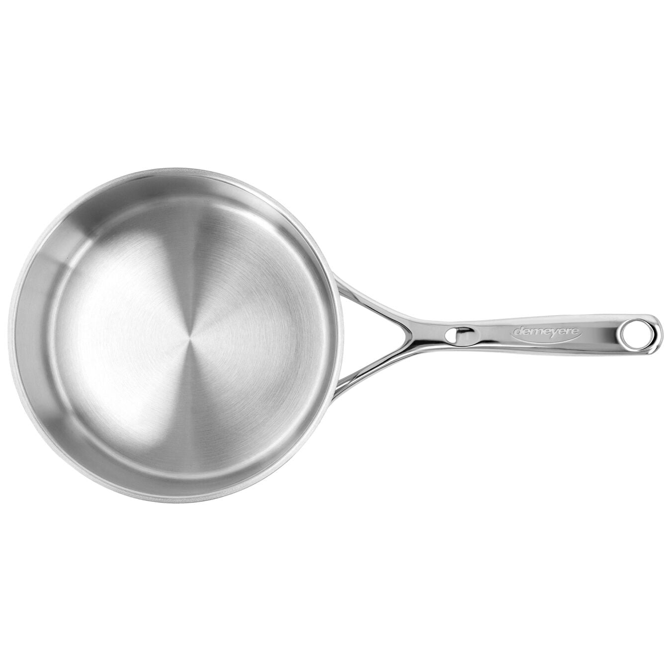Demeyere Atlantis 7 Collection 3L 18/10 Stainless Steel Round Sauce Pan with Lid Interior 
