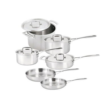Demeyere Essential 5 - 10 Piece 18/10 Stainless Steel Cookware Set #40851-258