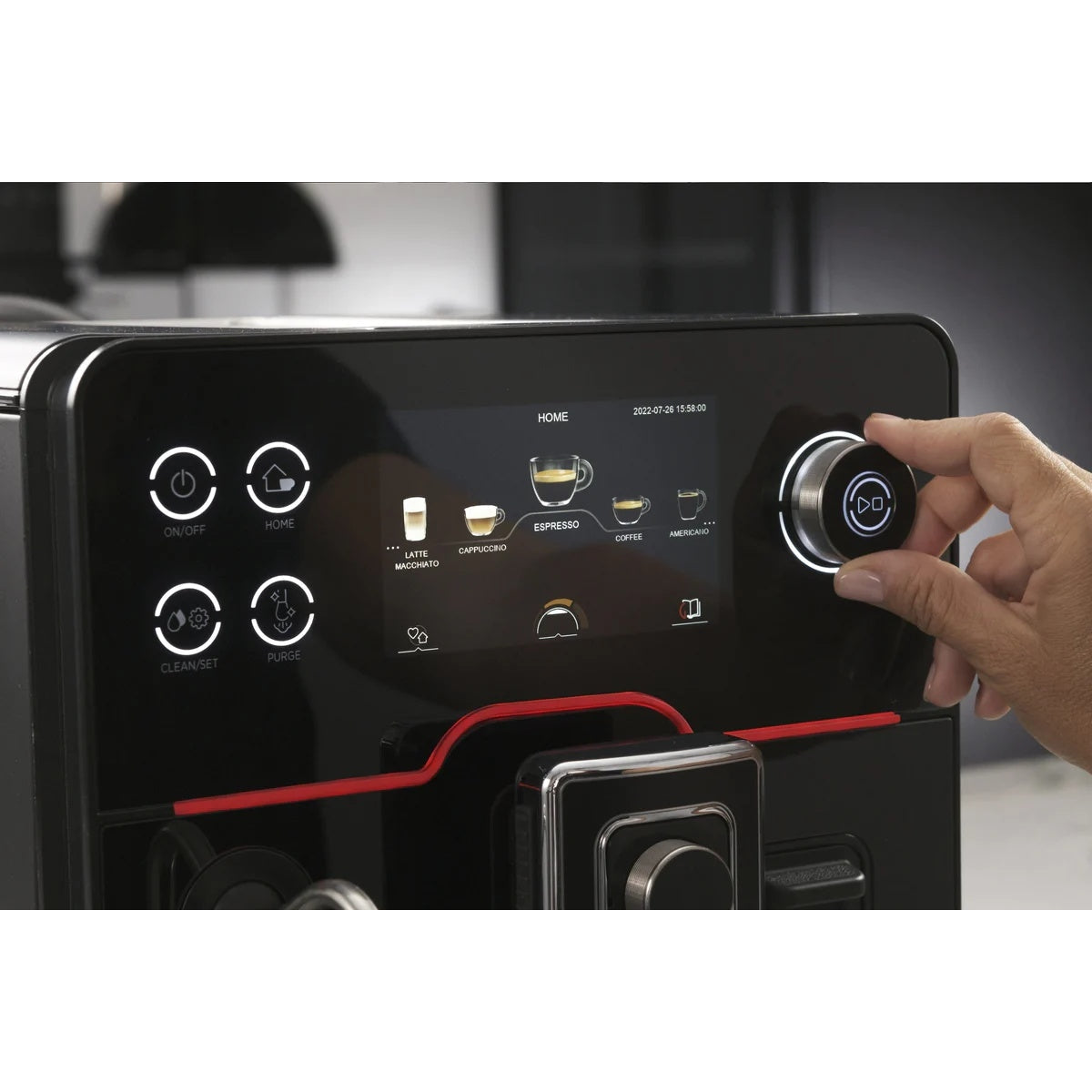 Gaggia - Accademia Espresso Machine Black Control Panel