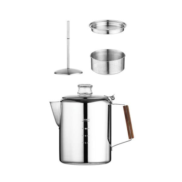 Coletti Bozeman Percolator Coffee Pot - 9 Cup Stainless Steel