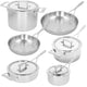 Demeyere Atlantis 10 Piece 18/10 Stainless Steel Cookware Set #40850-768