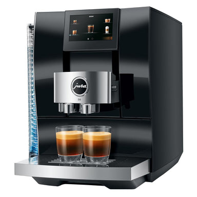 JURA Z10 Diamond Black Super Automatic Espresso Machine 15464 Side View 