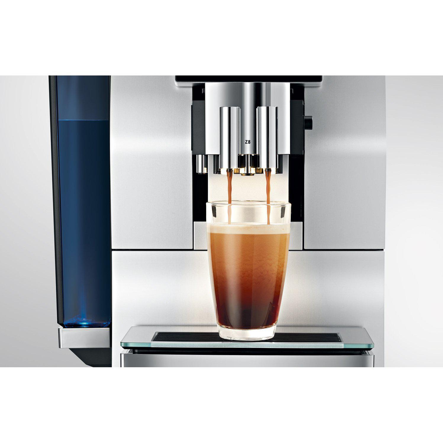 Jura Z8 Espresso Machine Making Americano Coffee