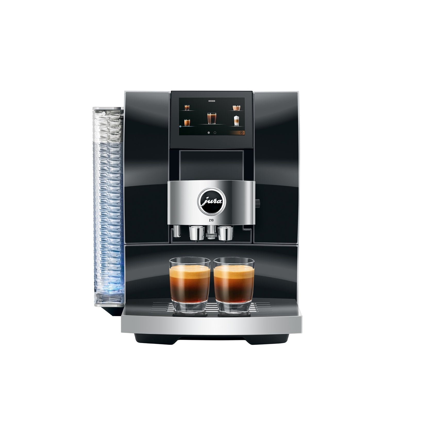 JURA Z10 Diamond Black Super Automatic Espresso Machine, Makes 32 Hot and Cold Beverages -15464