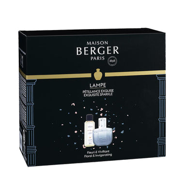 Maison Berger - Olympe Grey Lamp Gift Set + 250ml Exquisite Sparkle - 314555 Box
