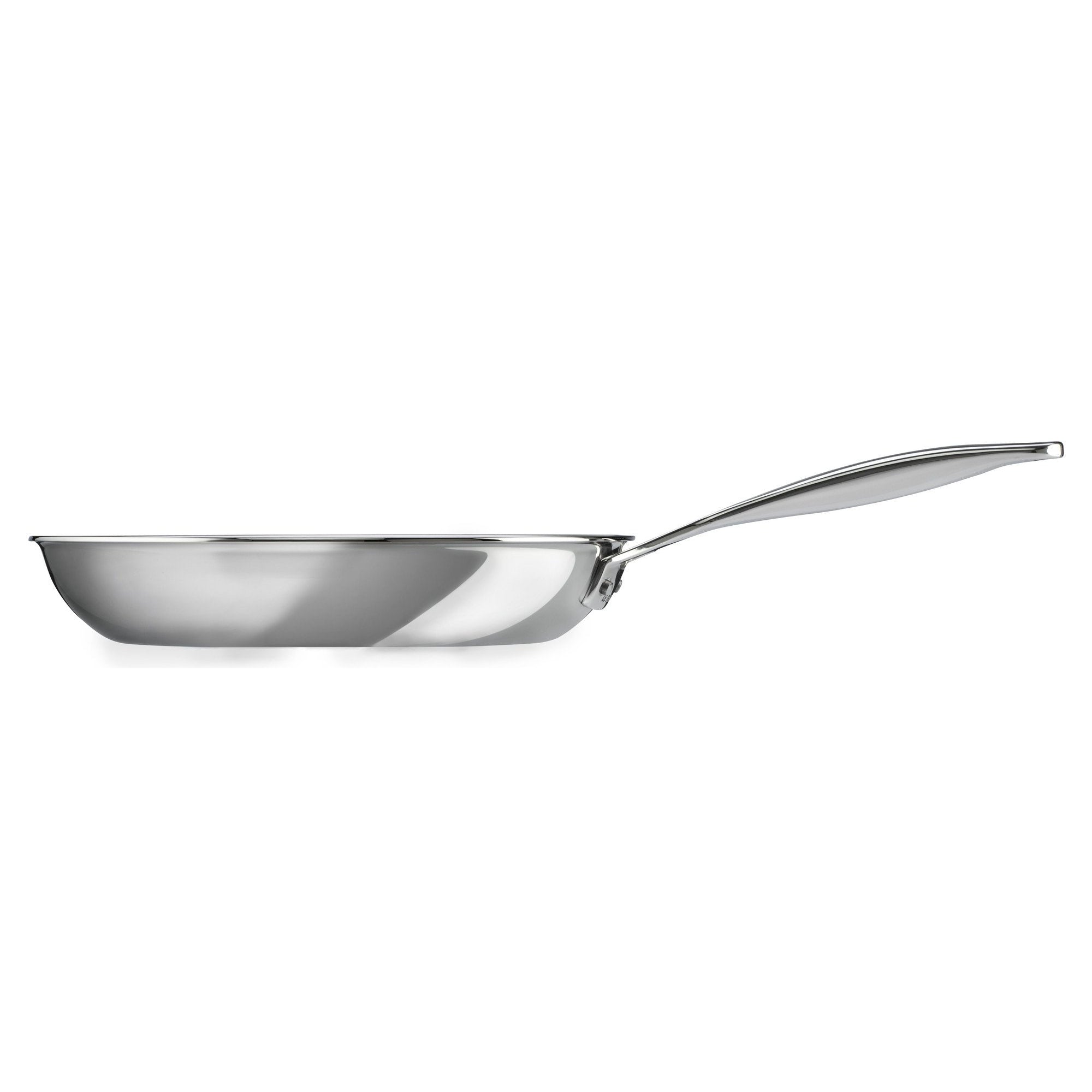 Le Creuset 30 cm Stainless Steel Frying Pan (12") -SSP2000-30 Side View