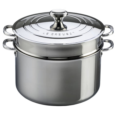 Le Creuset Stainless Steel Stockpot with Pasta Insert 8.5L / 9QT - 26CM  / 10" -SSP3200-26