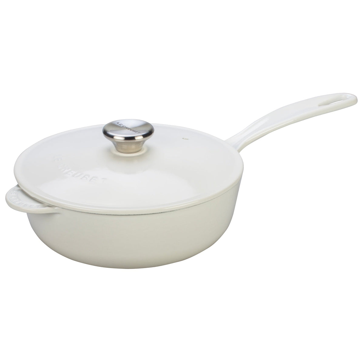 Le Creuset 2.1L White Saucier (21 cm) — Consiglio's Kitchenware