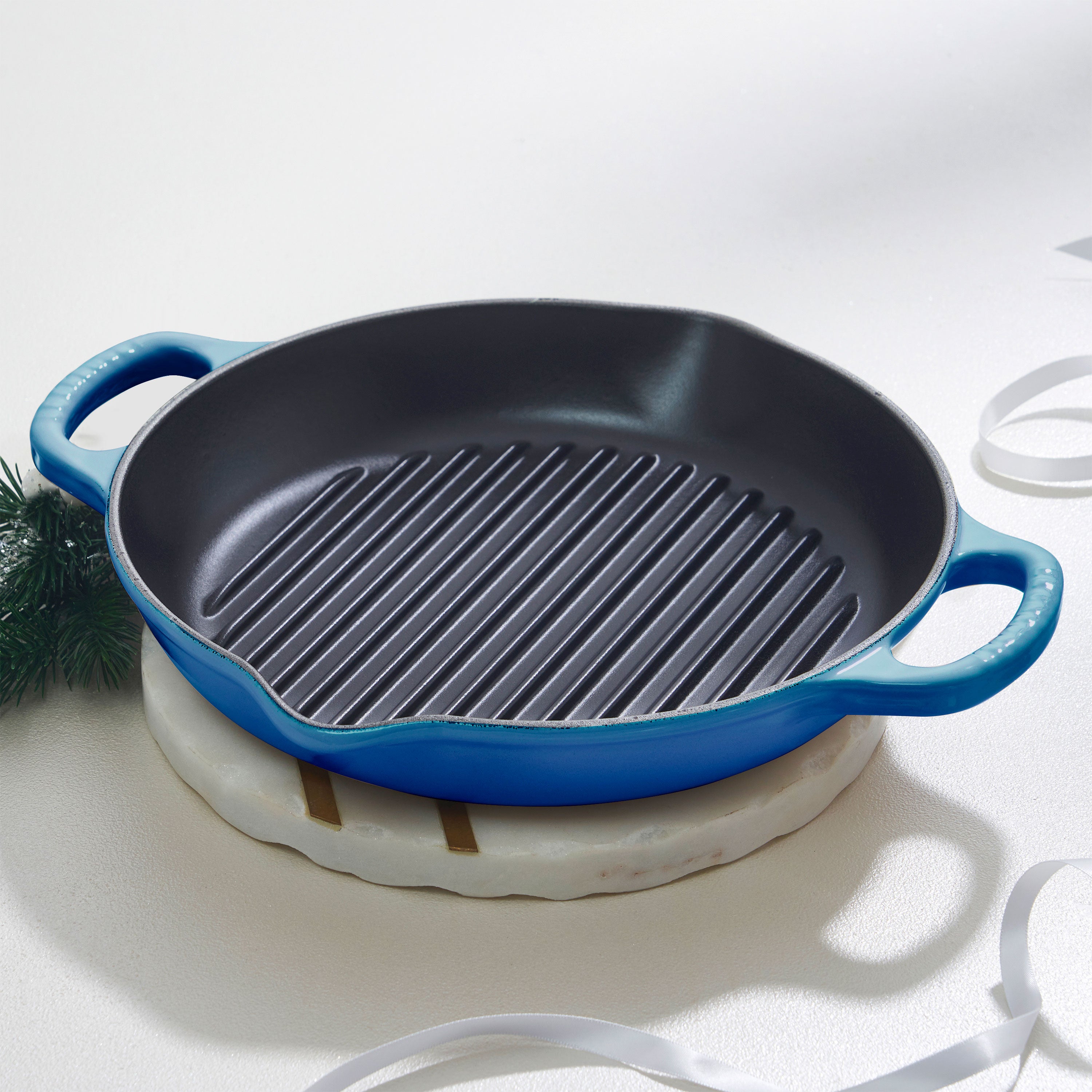 Le Creuset - 25cm Blueberry Deep Round Grill Display