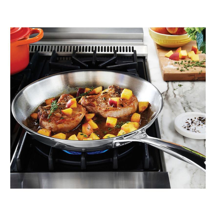 Le Creuset  Stainless Steel Frying Pan 10 inch on Gas Stove Canada