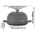 Le Creuset Oyster Bread Oven (24 cm) Dimensions