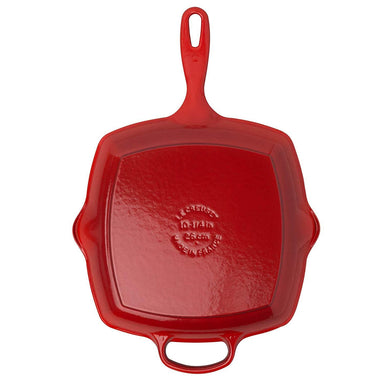 Le Creuset Cherry Red Square Skillet Bottom Canada