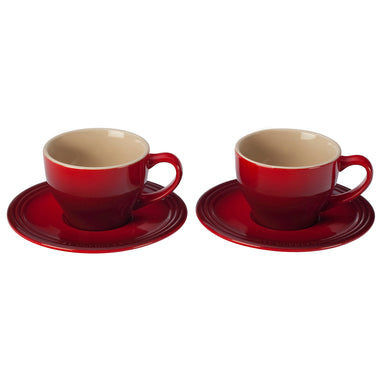 Le Creuset Classic Cappuccino Cups (set of 2) Cherry Red / Cerise