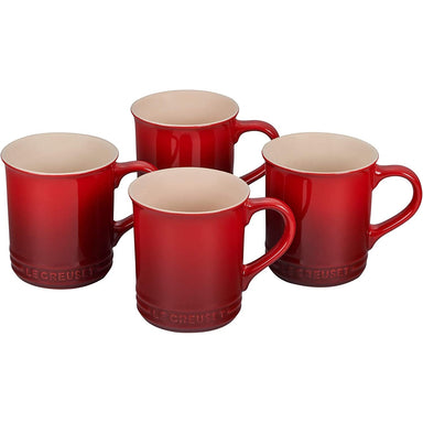 Le Creuset Classic Mugs Cherry Red / Cerise 400 mL (Set of 4)